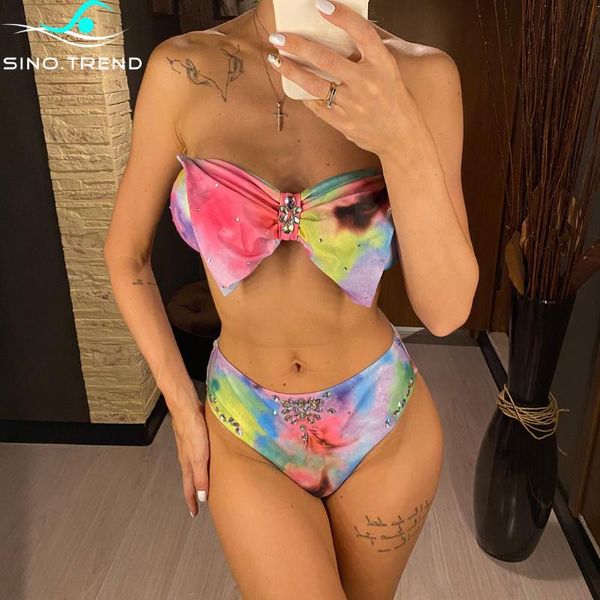 one-piece suits bow diamond bandeau high waist bikini set female colorful swimsuit women two-pieces swimwear bather bathing suit
one-piece suits bow diamond bandeau high waist bikini set female colorful swimsuit women two-pieces swimwear bather bathing suit
