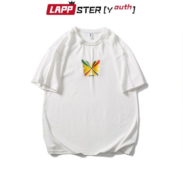 men butterfly embroidery oversized t-shirts summer mens harajuku streetwear white kpop short sleeve t shirts 210420, White;black
men butterfly embroidery oversized t-shirts summer mens harajuku streetwear white kpop short sleeve t shirts 210420, White;black