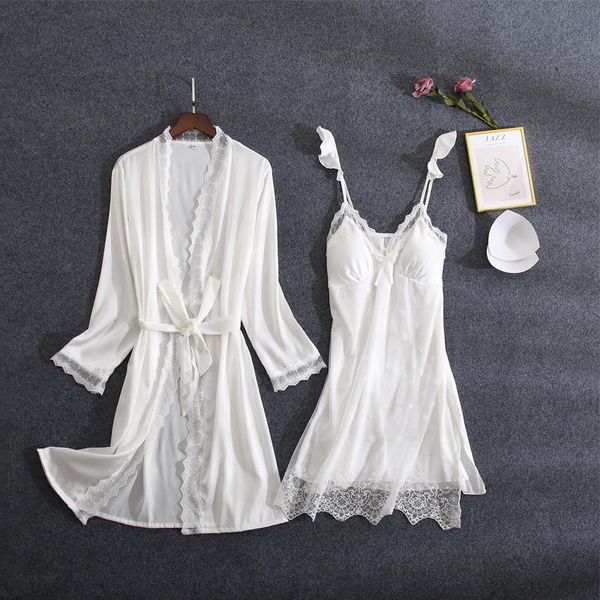 spring summer lace trim kimono robe gown suit young lady satin sleepwear sweet bow ruffles nightgown v-neck home dress women's, Black;red
spring summer lace trim kimono robe gown suit young lady satin sleepwear sweet bow ruffles nightgown v-neck home dress women's, Black;red