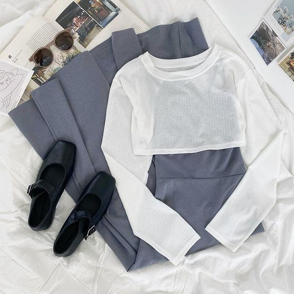 casual dresses 2021 summer vintage women long sleeve beach midi dress korean fashion bandage design y2k females 2 piece set, Black;gray
casual dresses 2021 summer vintage women long sleeve beach midi dress korean fashion bandage design y2k females 2 piece set, Black;gray