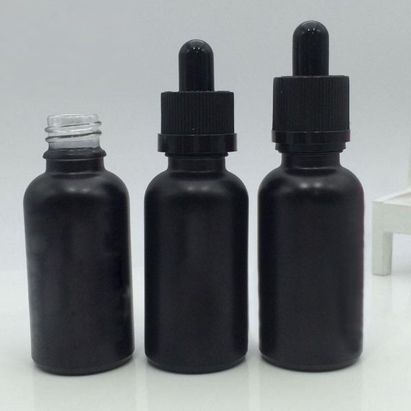 10pcs10ml 30ml e liquid bottle black frosted round shaped glass dropper bottles essential oil container cosmetic storage & jars
10pcs10ml 30ml e liquid bottle black frosted round shaped glass dropper bottles essential oil container cosmetic storage & jars