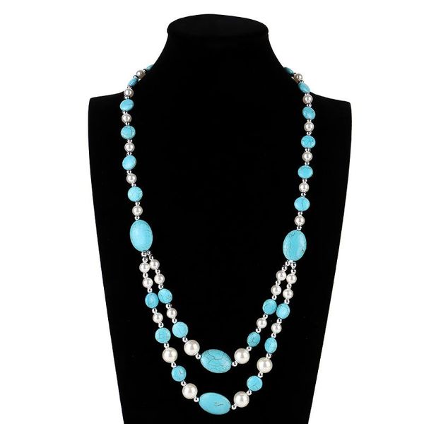 chokers bohemian multi layer necklace natural stone beads ethnic long sweater chain collar boho women jewelry statement party gifts, Golden;silver
chokers bohemian multi layer necklace natural stone beads ethnic long sweater chain collar boho women jewelry statement party gifts, Golden;silver
