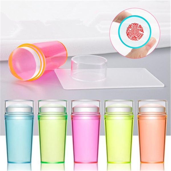 nail art kits 5 style seal stamp set transparent silicone print head with large candy color handle design tools
nail art kits 5 style seal stamp set transparent silicone print head with large candy color handle design tools