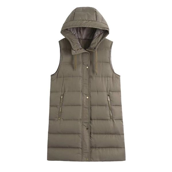 women's vests duoperi women fashion solid front zipper vest vintage hooded neck sleeveless casual female jacket chic outfits, Black;white
women's vests duoperi women fashion solid front zipper vest vintage hooded neck sleeveless casual female jacket chic outfits, Black;white