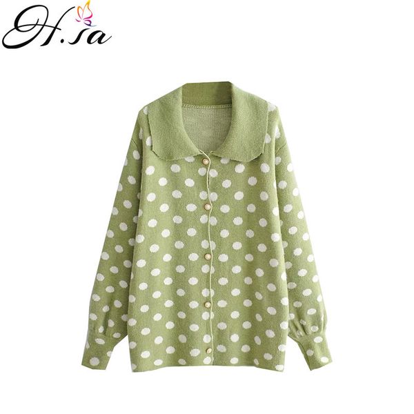 h.sa winter women long sweater cardigans turn down collar oversized dots jumpers casual loose knit jacket kardigan 210417, White;black
h.sa winter women long sweater cardigans turn down collar oversized dots jumpers casual loose knit jacket kardigan 210417, White;black