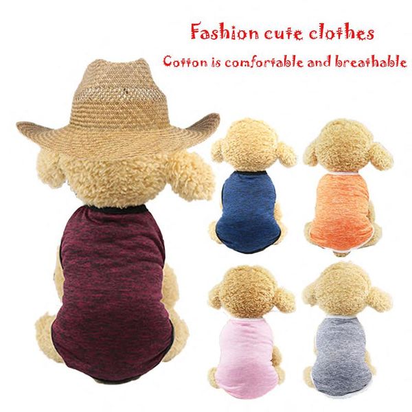 dog apparel summer solid pure cotton shirts clothes leisure soft vest cat bottoming for large medium small dogs xs-3xl
dog apparel summer solid pure cotton shirts clothes leisure soft vest cat bottoming for large medium small dogs xs-3xl