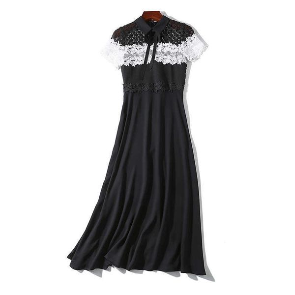 perhaps u women summer elegant short sleeve o-neck lace bow spliced black chiffon mid-calf dress sey slim party dress d3035 210529, Black;gray
perhaps u women summer elegant short sleeve o-neck lace bow spliced black chiffon mid-calf dress sey slim party dress d3035 210529, Black;gray
