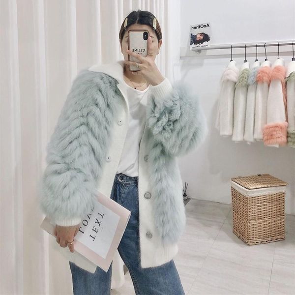 women's fur & faux women warm genuine long jacket loose real coat winter outwear luxury natural with mink cashmere, Black
women's fur & faux women warm genuine long jacket loose real coat winter outwear luxury natural with mink cashmere, Black