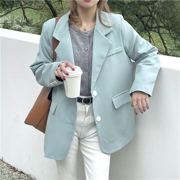 women's suits & blazers 2021 spring autumn fashion loose sweet blazer green elegant commuter women single breasted solid colors casual, White;black
women's suits & blazers 2021 spring autumn fashion loose sweet blazer green elegant commuter women single breasted solid colors casual, White;black