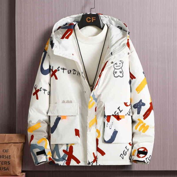 degree hooded -30 down new jacket men thick warm 90% white duck short coats youth male graffiti cold-proof men's parkas top, Black
degree hooded -30 down new jacket men thick warm 90% white duck short coats youth male graffiti cold-proof men's parkas top, Black