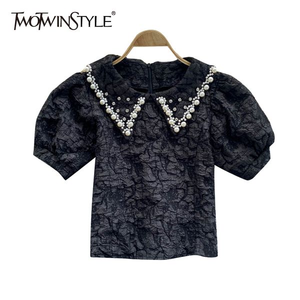 vintage patchwork shirt for women lapel puff short sleeve slim blouses female summer fashion clothing 210524, White
vintage patchwork shirt for women lapel puff short sleeve slim blouses female summer fashion clothing 210524, White