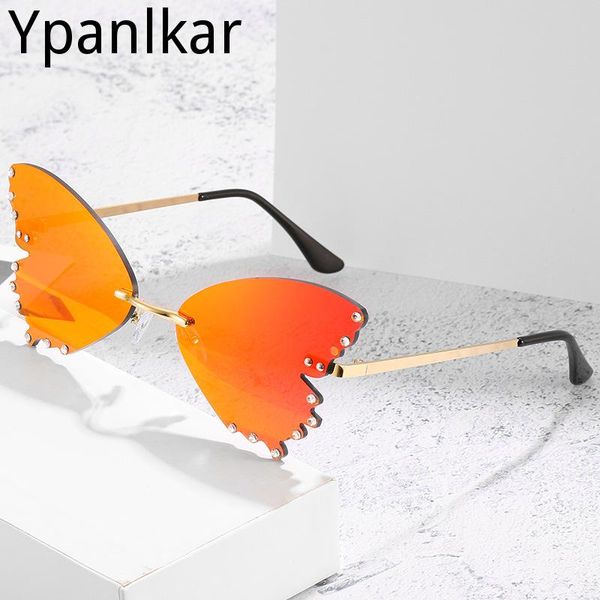 sunglasses fashion frameless butterfly rhinestone ladies steampunk designer retro glasses, White;black
sunglasses fashion frameless butterfly rhinestone ladies steampunk designer retro glasses, White;black