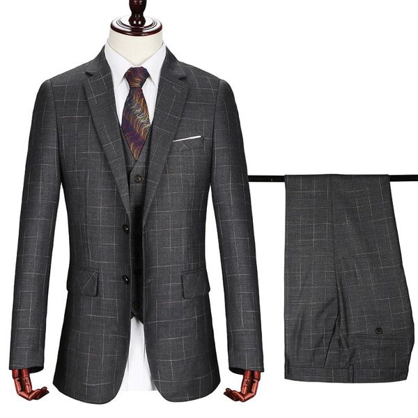 men's suits & blazers costume maria2021 ge homme 3 piece suit high-end quality mens tweed jacket+vest+pant men set for wedding, White;black
men's suits & blazers costume maria2021 ge homme 3 piece suit high-end quality mens tweed jacket+vest+pant men set for wedding, White;black