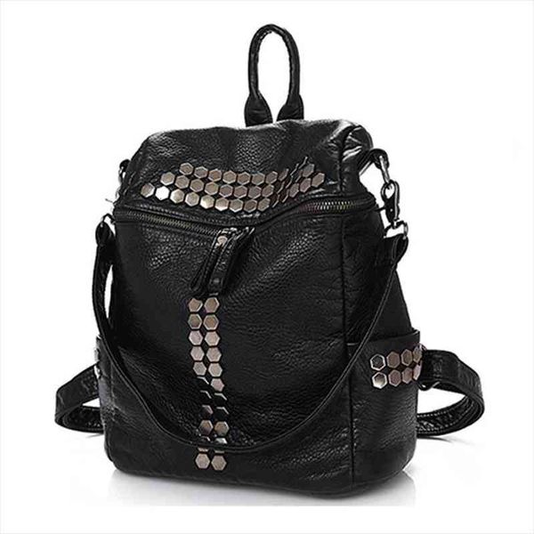 women casual backpack female pu leather rivet decorated bag pack bags girls travel school black grey back mochila
women casual backpack female pu leather rivet decorated bag pack bags girls travel school black grey back mochila