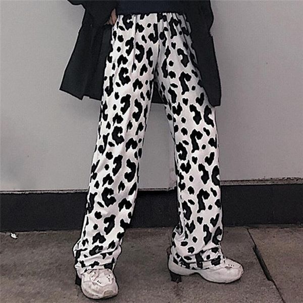 women's pants & capris loose straight cute cow black dot leopard print elastic high waist pant woman man korean fall thin cotton sweatp, Black;white
women's pants & capris loose straight cute cow black dot leopard print elastic high waist pant woman man korean fall thin cotton sweatp, Black;white