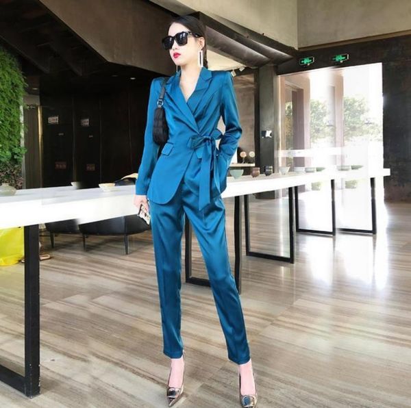 women's two piece pants 2021 formal elegant business blazers trouser suits office 2 pies sets ladies jacket lady, White
women's two piece pants 2021 formal elegant business blazers trouser suits office 2 pies sets ladies jacket lady, White