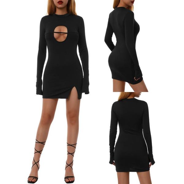 casual dresses women wrapped dress, long sleeve high neck hollow out solid color party slimming elastic midi, Black;gray
casual dresses women wrapped dress, long sleeve high neck hollow out solid color party slimming elastic midi, Black;gray