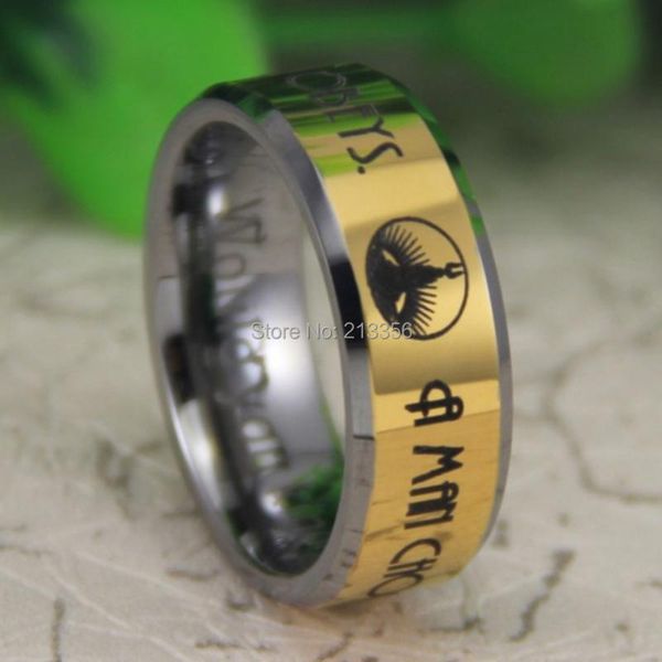 wedding rings price usa canada selling 8mm the bioshock-"a man chooses,a slave obeys" men's gold tungsten ring, Slivery;golden
wedding rings price usa canada selling 8mm the bioshock-"a man chooses,a slave obeys" men's gold tungsten ring, Slivery;golden