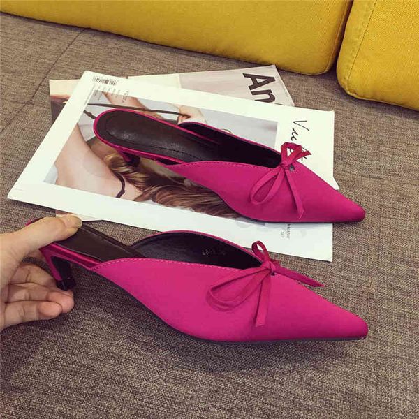 slippers wellwalk small heel women pointed toe mules dress slides female high ladies elegant sandals thfi, Black
slippers wellwalk small heel women pointed toe mules dress slides female high ladies elegant sandals thfi, Black