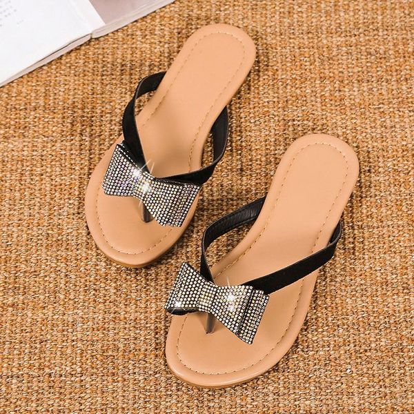 slippers women's flip flops 2021 bowknot flat for women summer beach outdoor slides comfortable crystal sandals shoes woman, Black
slippers women's flip flops 2021 bowknot flat for women summer beach outdoor slides comfortable crystal sandals shoes woman, Black