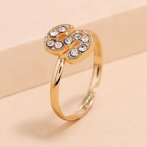 wedding rings trendy gold color s letters initial minimalist jewelry rhinestone adjustable ring for women boho valentine's day gifts, Slivery;golden
wedding rings trendy gold color s letters initial minimalist jewelry rhinestone adjustable ring for women boho valentine's day gifts, Slivery;golden