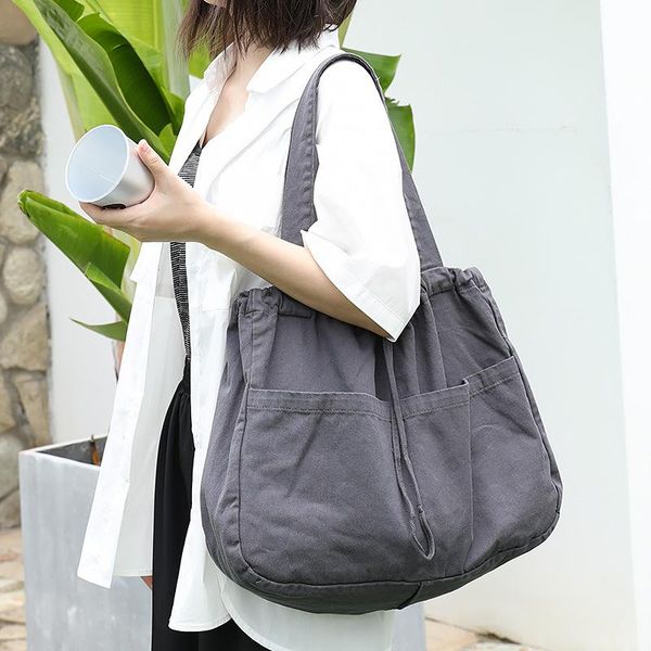 evening bags retro washed canvas shoulder bag large capacity casual drawstring handbag fashion solid color
evening bags retro washed canvas shoulder bag large capacity casual drawstring handbag fashion solid color