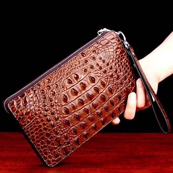 crocodile genuine leather handbag men luxury fashion business large capacity hand take wallet soft wrist zipper purse wallets, Red;black
crocodile genuine leather handbag men luxury fashion business large capacity hand take wallet soft wrist zipper purse wallets, Red;black