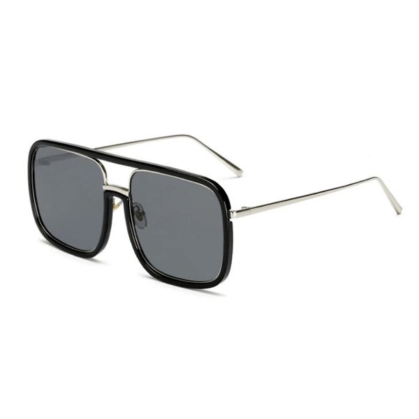 retro flat mirror square large frame transparent anti-uv sunglasses for woman, Black
retro flat mirror square large frame transparent anti-uv sunglasses for woman, Black