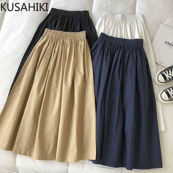 kusahiki safari style woman skirts stretch high waisted korean skirt causal solid a-line mid-calf faldas de mujer 6h622 210602, Black
kusahiki safari style woman skirts stretch high waisted korean skirt causal solid a-line mid-calf faldas de mujer 6h622 210602, Black