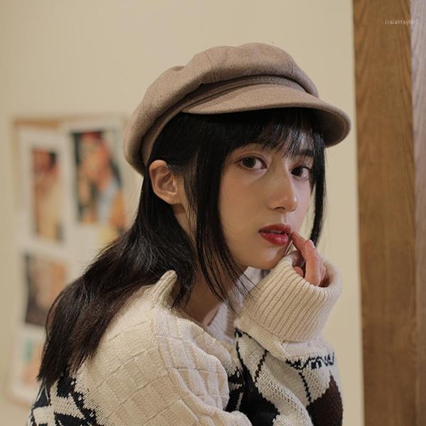 recreation woolen light body short cornice octagonal hat restore ancient ways art thick autumn winter sboy women beret berets, Blue;gray
recreation woolen light body short cornice octagonal hat restore ancient ways art thick autumn winter sboy women beret berets, Blue;gray