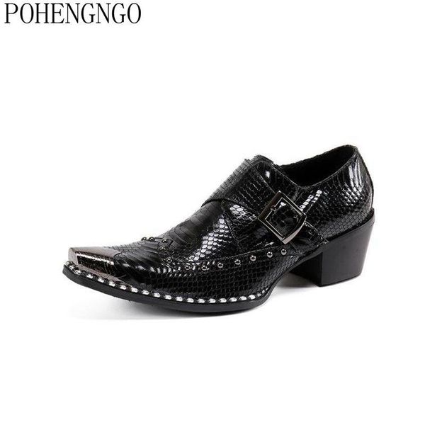 dress shoes fashion genuine leather business men italian office rivets metal buckle wedding party formal oxfords, Black
dress shoes fashion genuine leather business men italian office rivets metal buckle wedding party formal oxfords, Black
