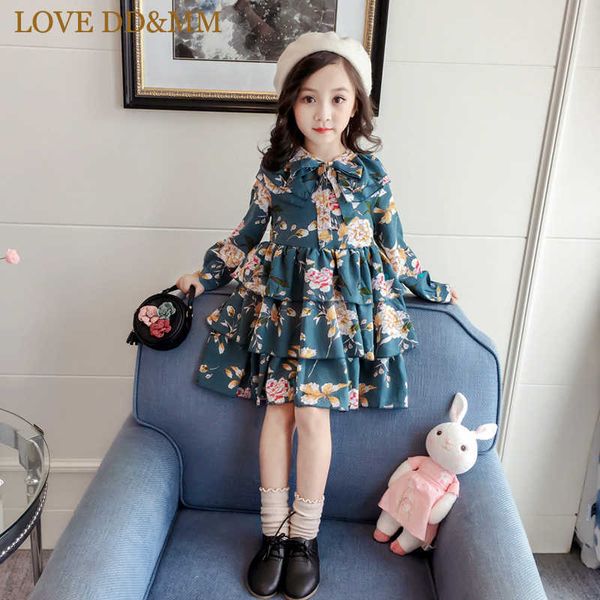 love dd&mm girls dresses spring children's clothing girls retro flower print multi-layer ruffled lace waist dress 210715, Red;yellow
love dd&mm girls dresses spring children's clothing girls retro flower print multi-layer ruffled lace waist dress 210715, Red;yellow
