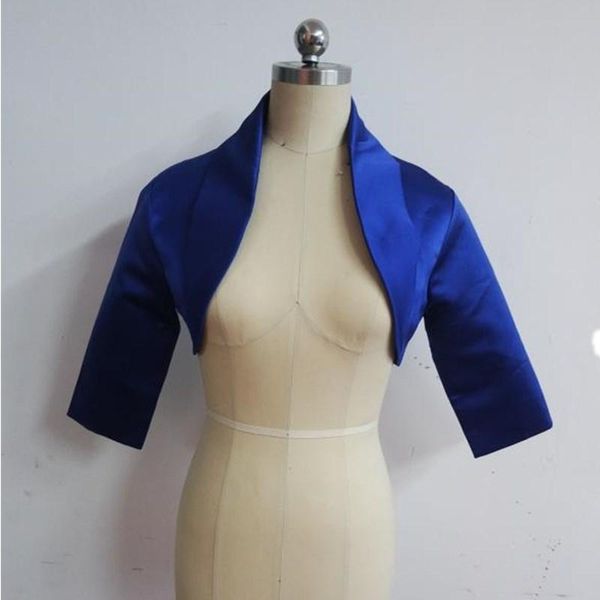 wraps & jackets 2021 royal blue women satin wedding jacket fall three quater sleeves unique collar bridal coat / bolero shrug, White
wraps & jackets 2021 royal blue women satin wedding jacket fall three quater sleeves unique collar bridal coat / bolero shrug, White