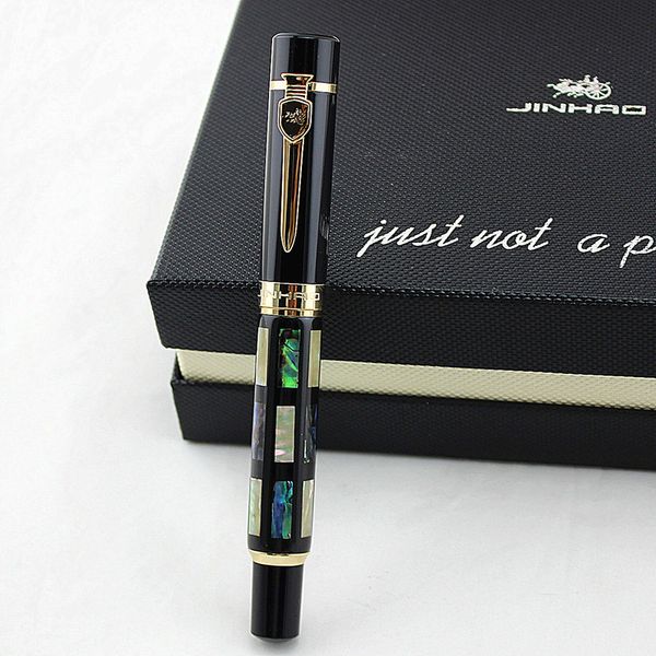 with real sea shell luxury fountain pen /roller ball pen jinhao 650 black 18kgp medium
with real sea shell luxury fountain pen /roller ball pen jinhao 650 black 18kgp medium