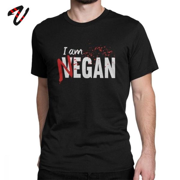 men's t-shirts i'm negan t shirt men 100% cotton slogan crewneck 80s vegan vegetarian tees short sleeve clothing oversize, White;black
men's t-shirts i'm negan t shirt men 100% cotton slogan crewneck 80s vegan vegetarian tees short sleeve clothing oversize, White;black