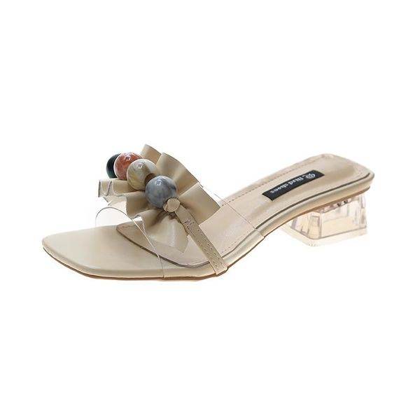 fashion women shoes woman mules 2021 summer clear transparent ladies string bead crystal thick mid heels slides slippers, Black
fashion women shoes woman mules 2021 summer clear transparent ladies string bead crystal thick mid heels slides slippers, Black