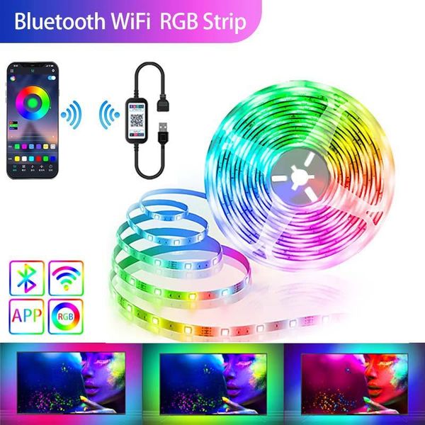 strips led strip lights bluetooth control usb 5v rgb flexible lamp tape ribbon diode for tv computer background lighting
strips led strip lights bluetooth control usb 5v rgb flexible lamp tape ribbon diode for tv computer background lighting