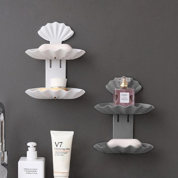 bathroom storage & organization shell shape soap holders creative double layer wall hanging draining boxes multifunctional accessories organ
bathroom storage & organization shell shape soap holders creative double layer wall hanging draining boxes multifunctional accessories organ