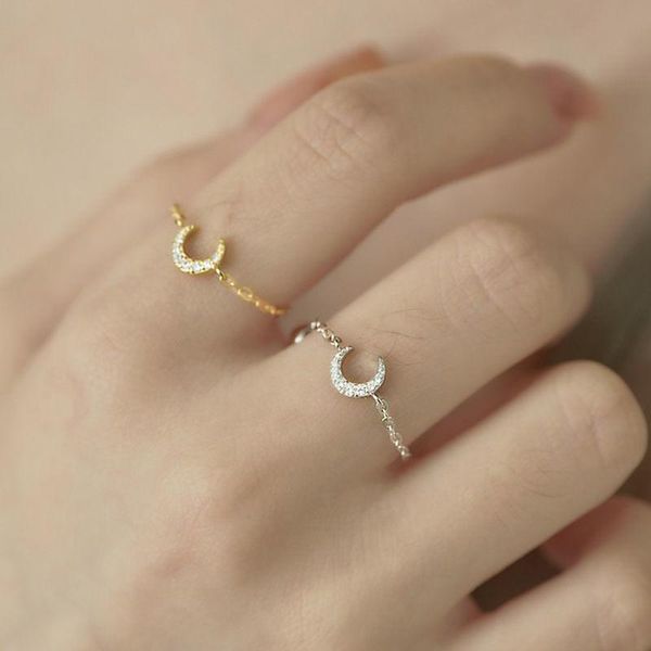 wedding rings adjustable chain of moonlight between fingers crystal moon zircon ring female light luxury index finger tail hand, Slivery;golden
wedding rings adjustable chain of moonlight between fingers crystal moon zircon ring female light luxury index finger tail hand, Slivery;golden