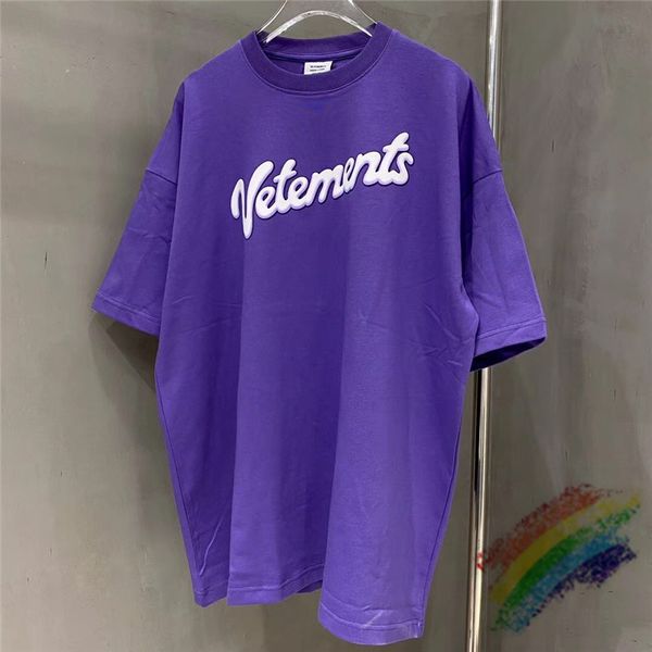 purple 3d foam printing vetements t shirt men women oversized white letter logo embroidery tee vetements t shirt, White;black
purple 3d foam printing vetements t shirt men women oversized white letter logo embroidery tee vetements t shirt, White;black