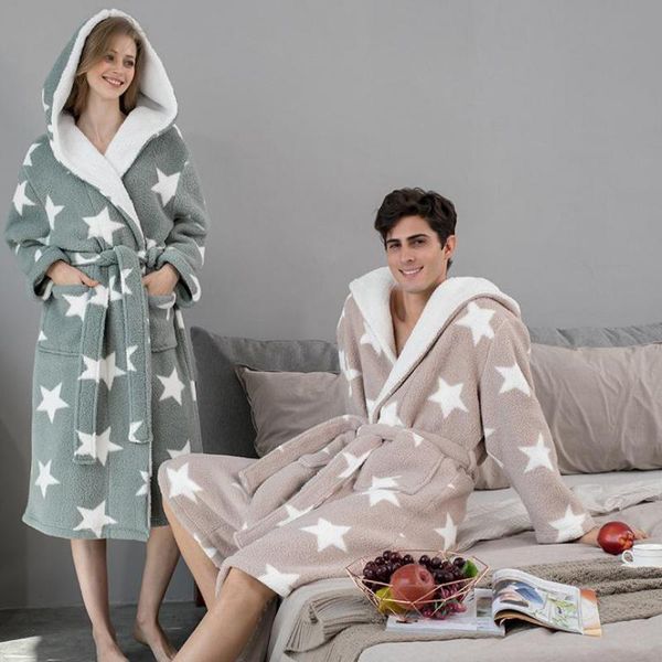 women's sleepwear couple robe female winter large homerobe pregnant clothes star warm hooded bathrobe men nightgown lounge sleeprobe dr, Black;red
women's sleepwear couple robe female winter large homerobe pregnant clothes star warm hooded bathrobe men nightgown lounge sleeprobe dr, Black;red