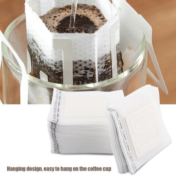 coffee filters 50pcs / pack drip tea filter bag portable hang ear non-woven home disposable brew tools
coffee filters 50pcs / pack drip tea filter bag portable hang ear non-woven home disposable brew tools