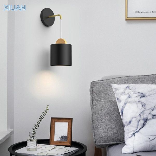 wall lamp scandinavian decoration hanging lights for bedroom bedside lighting metal sconces e27 led bracket white black
wall lamp scandinavian decoration hanging lights for bedroom bedside lighting metal sconces e27 led bracket white black