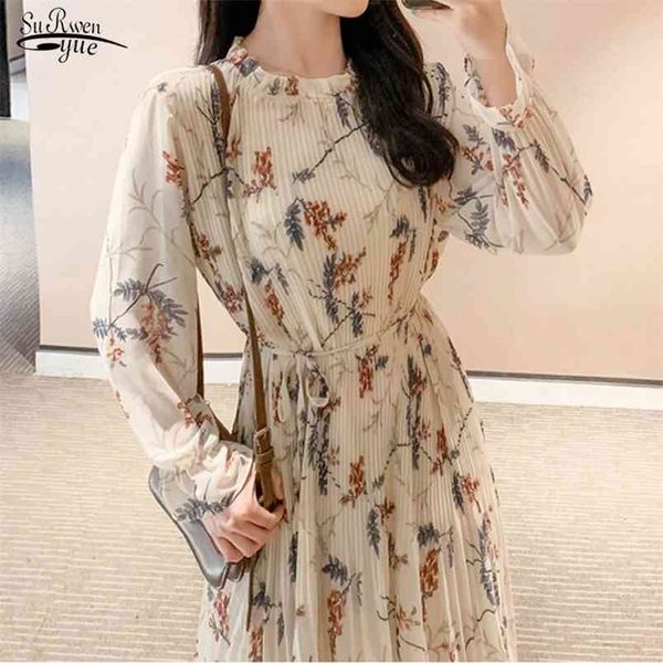 autumn vintage chiffon dress women floral casual loose es long sleeve flare mid-calf robe femme 7150 210421, Black;gray
autumn vintage chiffon dress women floral casual loose es long sleeve flare mid-calf robe femme 7150 210421, Black;gray