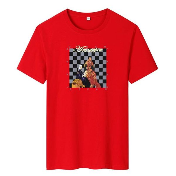 summer t-shirt men's 100% cotton virgin chess printed casual o-neck short-sleeved brand t-shirts, White;black
summer t-shirt men's 100% cotton virgin chess printed casual o-neck short-sleeved brand t-shirts, White;black
