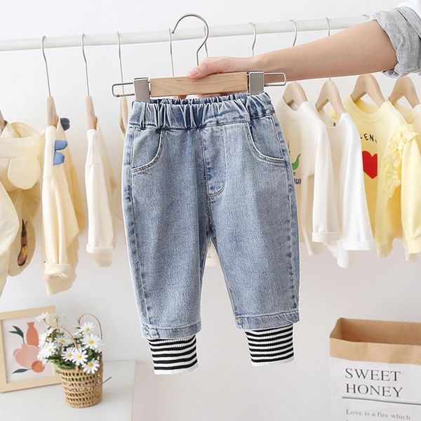 spring and autumn period the han edition in paragraph 2021 baby girls jeans sand wash pants children's casual pants1, Blue
spring and autumn period the han edition in paragraph 2021 baby girls jeans sand wash pants children's casual pants1, Blue