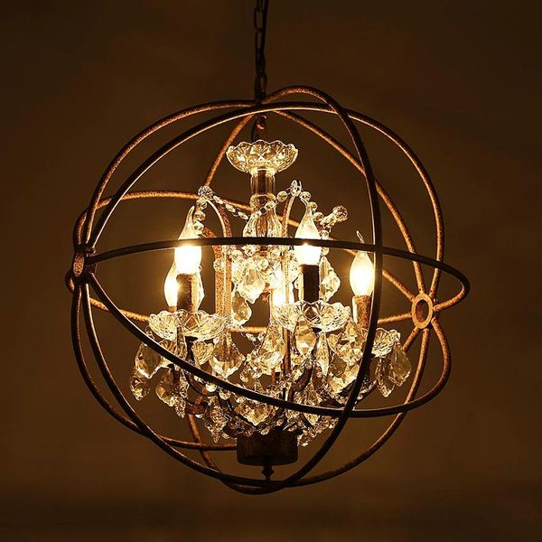 vintage rust iron cage chandeliers e14 big style crystal lustre led lamp 4/5/6 lighting modern for living room bedroom bar
vintage rust iron cage chandeliers e14 big style crystal lustre led lamp 4/5/6 lighting modern for living room bedroom bar