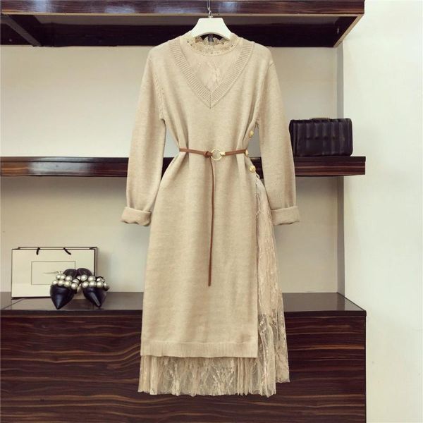 women's two piece pants women o neck elegant long sleeve golden button knitted split dresses and sweet lace tank clothing sets, White
women's two piece pants women o neck elegant long sleeve golden button knitted split dresses and sweet lace tank clothing sets, White
