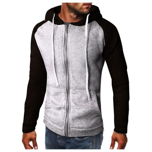 men's hoodies & sweatshirts 2021 men casual patchwork long sleeve hoodie spring autumn zipper hooded cardigan sweatshirt m-3xl, Black
men's hoodies & sweatshirts 2021 men casual patchwork long sleeve hoodie spring autumn zipper hooded cardigan sweatshirt m-3xl, Black