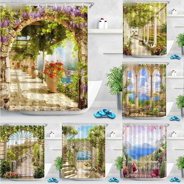 shower curtains 2021 flowers arch bridge landscape curtain home decoration mildew waterproof belt hook
shower curtains 2021 flowers arch bridge landscape curtain home decoration mildew waterproof belt hook
